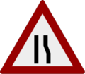 verengte Fahrbahn (rechts)