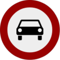 Verbot für Kraftwagen
