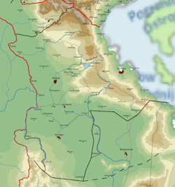 Karte des Königreiches Bajar