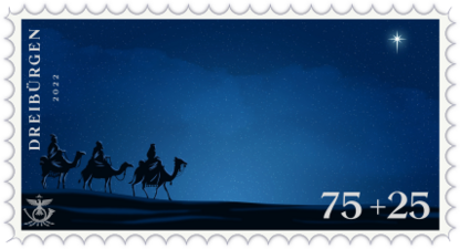 Weihnachtsbriefmarke 2022 75+25 Rpf